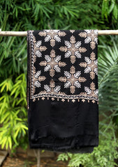 Ari Work Wool Shawl D - 86 - Black