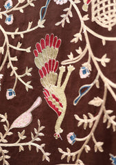 Pashmina Ari Work Shawl D - 193 - Ch Brown