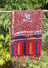 Pashmina Ari Work Scarf D - 03 - Magenta