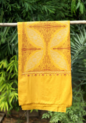 Ari Work Wool Shawl D - 91 - Mustard