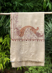 Ari Work Wool Shawl D - 78 - L Brown