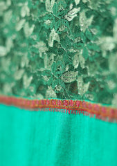 Pashmina Kashmiri Work Shawl D - 03 - Green