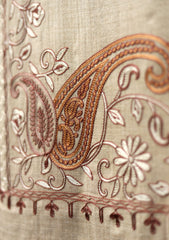Ari Work Wool Shawl D - 78 - L Brown