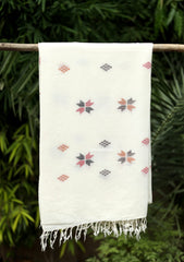 Needle Work Wool Shawl D - 84 - Off White