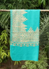 Pashmina Ari Work Shawl D - 187 - DS Green