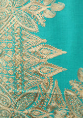 Pashmina Ari Work Shawl D - 187 - DS Green