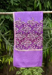 Pashmina Kashmiri Work Shawl D - 04 - Purple