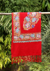 Pashmina Ari Work Scarf D - 11 - Red