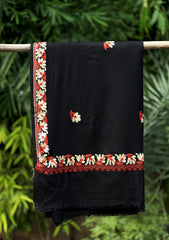 Ari Work Wool Shawl D - 74 - Black