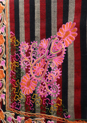 Pashmina Ari Work Jamawar Shawl D - 07 - Brown