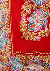 Pashmina Ari Work Scarf D - 11 - Red
