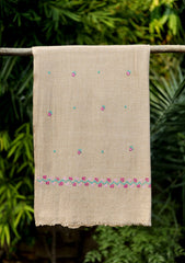 Needle Work Wool Shawl D - 81 - Skin