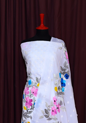 Lawn Collection - Rubaaiyat - Embroidered - Hand Print - RHP#1E