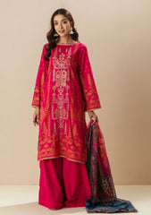 Lawn Collection - MOR Bagh - P/Emb - V03 - 3Pcs - U#26 - Fuchsia Mystery