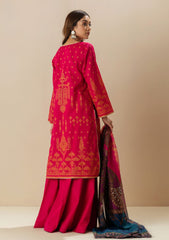 Lawn Collection - MOR Bagh - P/Emb - V03 - 3Pcs - U#26 - Fuchsia Mystery