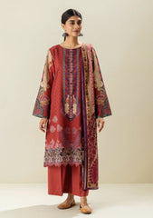 Lawn Collection - MOR Bagh - P/Emb - V03 - 3Pcs - U#31 - Fire Whirl