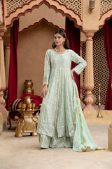 Pret Collection - Manahils - Jal Pari - KURTI-B-007-AQUA