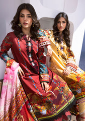 Lawn Collection - Roheenaz - 6b - Leya - Papaya Bliss