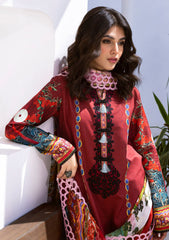 Lawn Collection - Roheenaz - 6b - Leya - Papaya Bliss