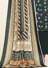 Winter - Rubaaiyat - D Prints - Marina 26 - Wool Shawl - RPM#10 - D Green