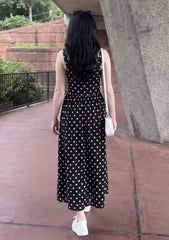 Pret - Moven - Indigo Cotton Linen Women's Frock - Black