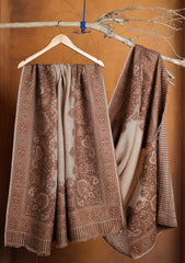 Pashmina Jamawar Shawl D#126 - Brown