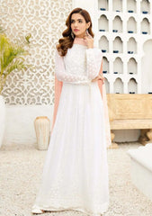 Formals Dress - Alizeh - Fashion - AF-NT-2238 - Peach Pearl