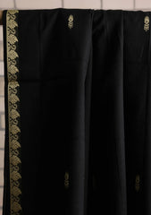 Jacquard Lawn Summer Shawl D#16 - Black