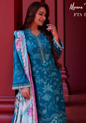 Lawn Collection - Farah Talib Aziz - Suay - Luxury Unstitched '24 - Moana Teal - FTA#03
