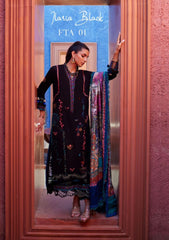 Lawn Collection - Farah Talib Aziz - Suay - Luxury Unstitched '24 - Ilaria Black - FTA#01