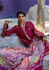Lawn Collection - Farah Talib Aziz - Suay - Luxury Unstitched '24 - Enzo Red - FTA#02