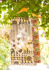 Digital Printed Lawn Shawl Qalamkar Patch D- 03 - Cream