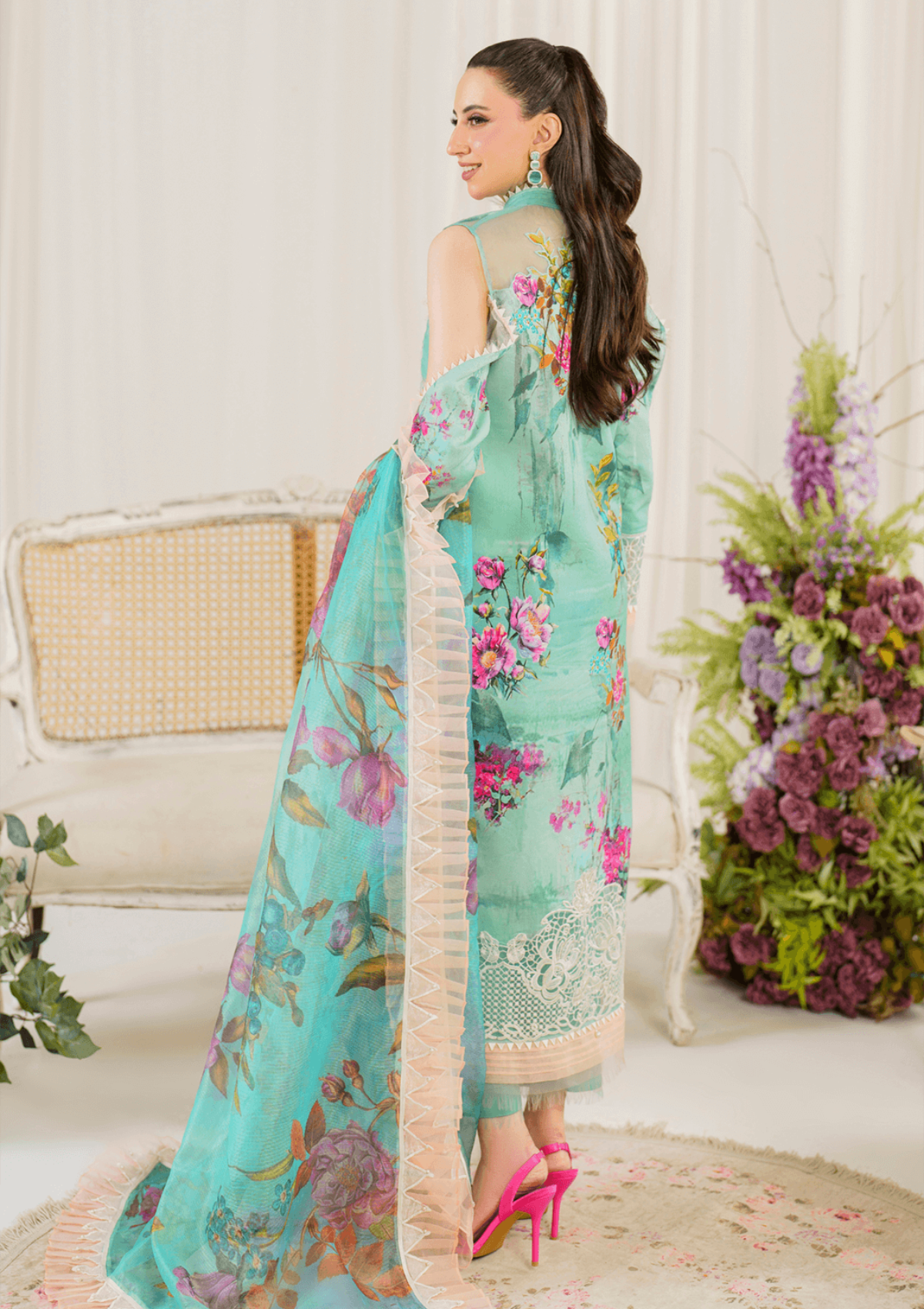 Lawn Collection - Asifa & Nabeel - Pretty In Pink -  AP24#03 - Water Lily