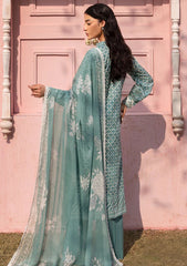 Lawn - Cross Stitch - Unstitched Premium 25 - TEAL GRACE