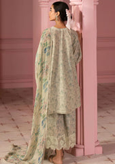 Lawn - Cross Stitch - Unstitched Premium 25 - SAGE GLEAM