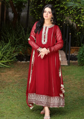 Pret Collection - Manahils - Safiyya - KURTI 123 - Maroon