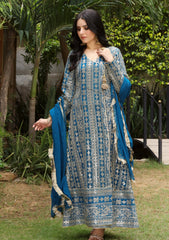 Pret Collection - Manahils - Saffiya - KURTI 122-DIVINE- ZINC BLUE