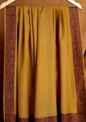 Pashmina Embroidered Border Shawl D#205 - Golden