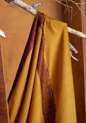 Pashmina Embroidered Border Shawl D#205 - Golden