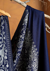 Pashmina Ari Work Jaaldar Shawl D#33 - N Blue