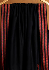 Pashmina Embroidered Border Shawl D#195 - Black