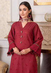 Lawn Collection - Noor Jahan - Rang-E-Noor - Chikankari - RN#2 - Maroon