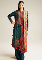 Winter Collection - Hussain Rehar - Khaddar Shawl - Teal