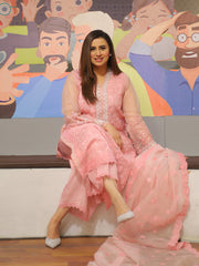 Formal Collection - Fozia Khalid - Lumieres Festive - VoL 3 - Crepe Rose