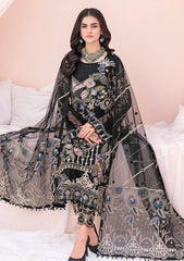 Formal Dress - Ramsha - Chevron - Chiffon - V06 - A#603