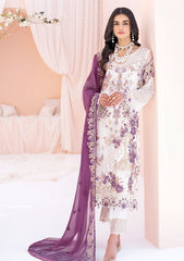 Formal Dress - Ramsha - Chevron - Chiffon - V06 - A#602