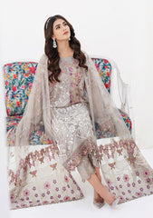 Formal Dress - Ramsha - Chevron - Chiffon - V06 - A#608