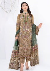 Formal Dress - Ramsha - Chevron - Chiffon - V06 - A#601