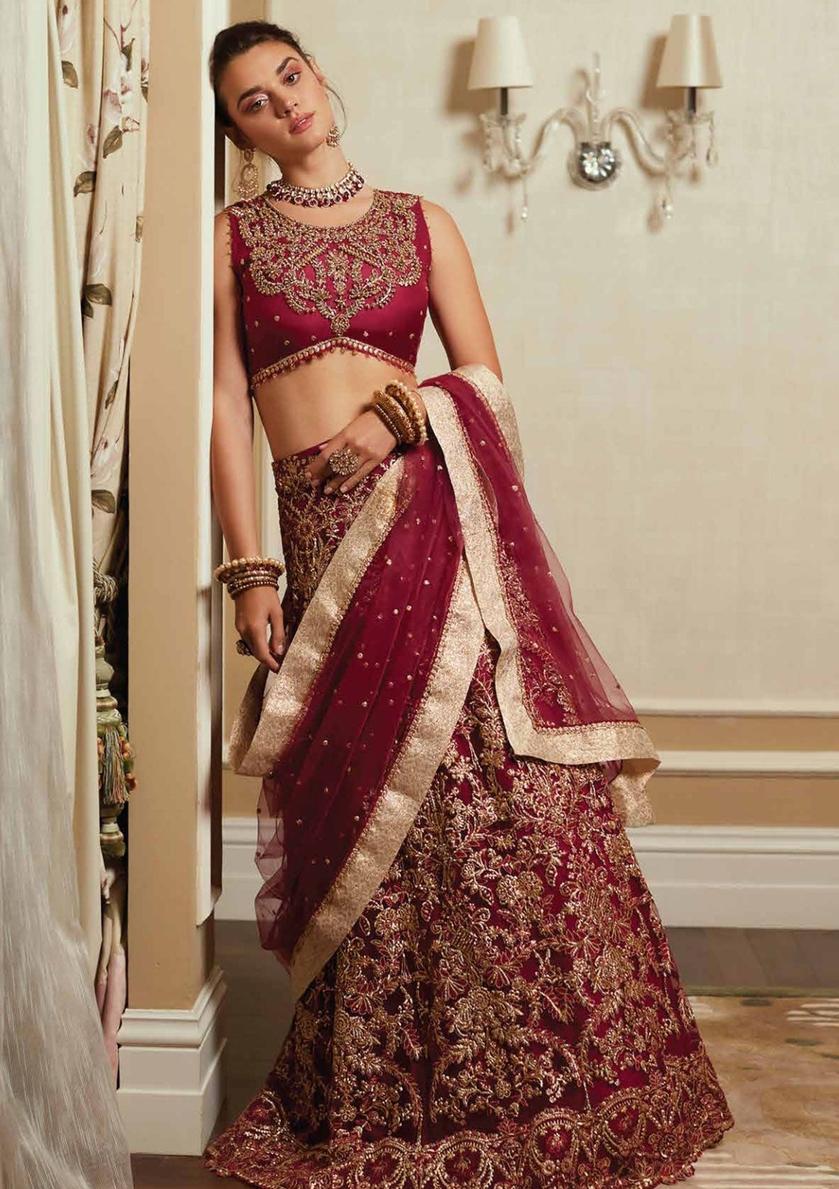 Formal Collection - Mushq - Amour - Ruby - TDL#6 available at Saleem Fabrics Traditions