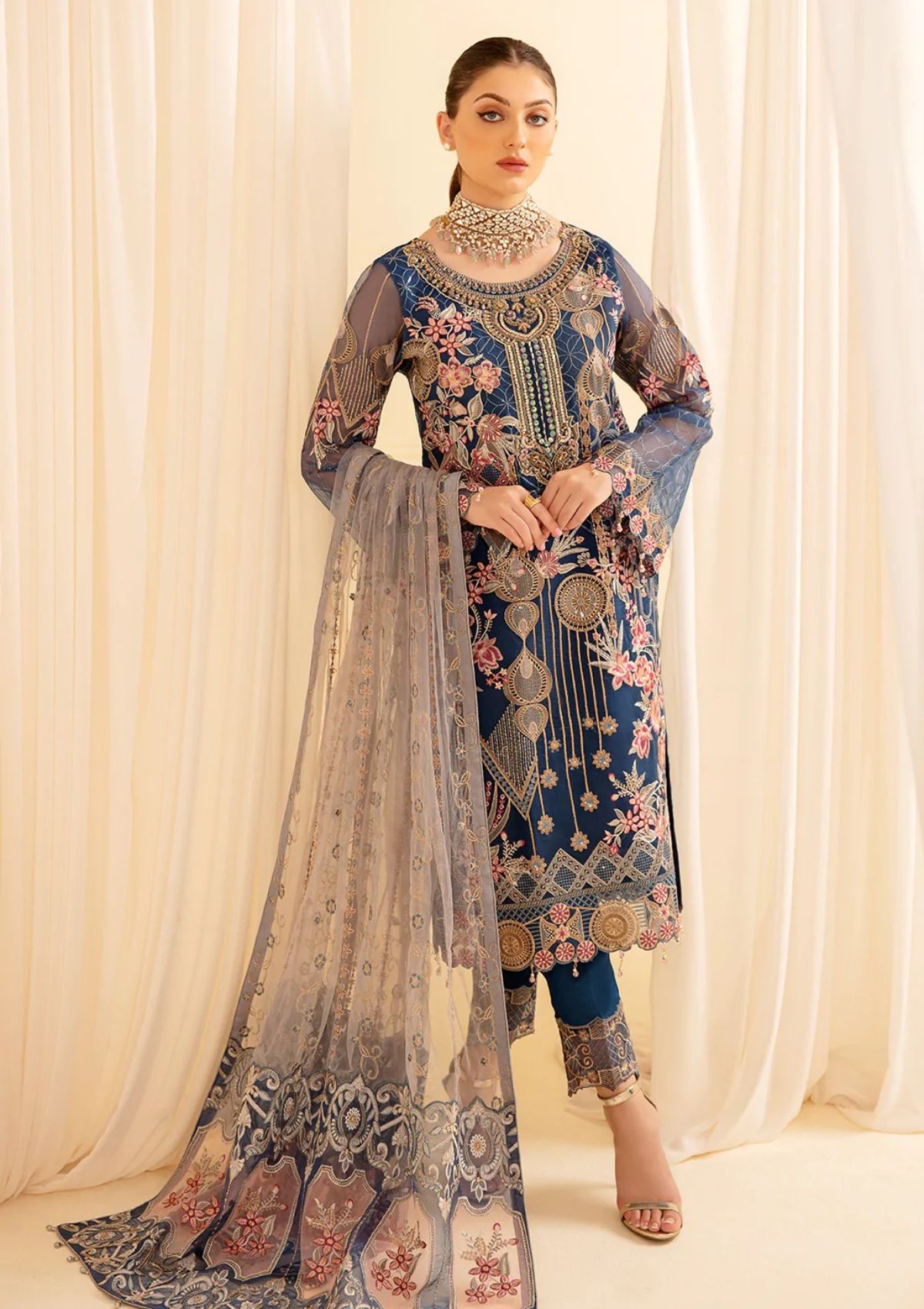 Formal Collection - Ramsha - Minhal - V07 - M#701 available at Saleem Fabrics Traditions